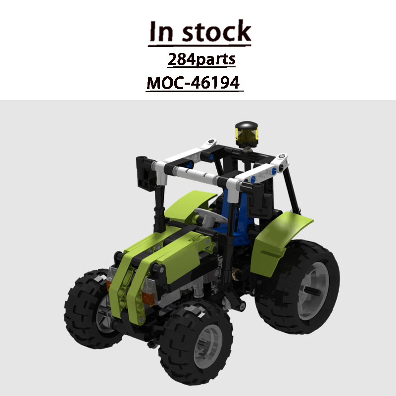 Urban Farming And Urban Agriculture - MOC-46194 ฟาร์มในเมืองรถแทรกเตอร์การเกษตรบล็อกตัวต่อรุ่น 284 ชิ้น MOC เด็กผู้ชายเด็กวันเกิดของขวัญของเล่นคริสต์มาส