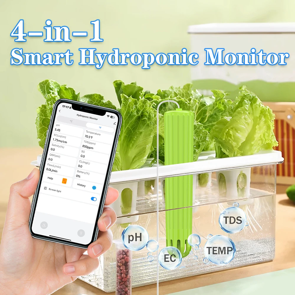 ชุดเซ็นเซอร์ไวไฟ 4-in-1 สำหรับ - Urban Farming Garden บทวิจารณ์และราคา