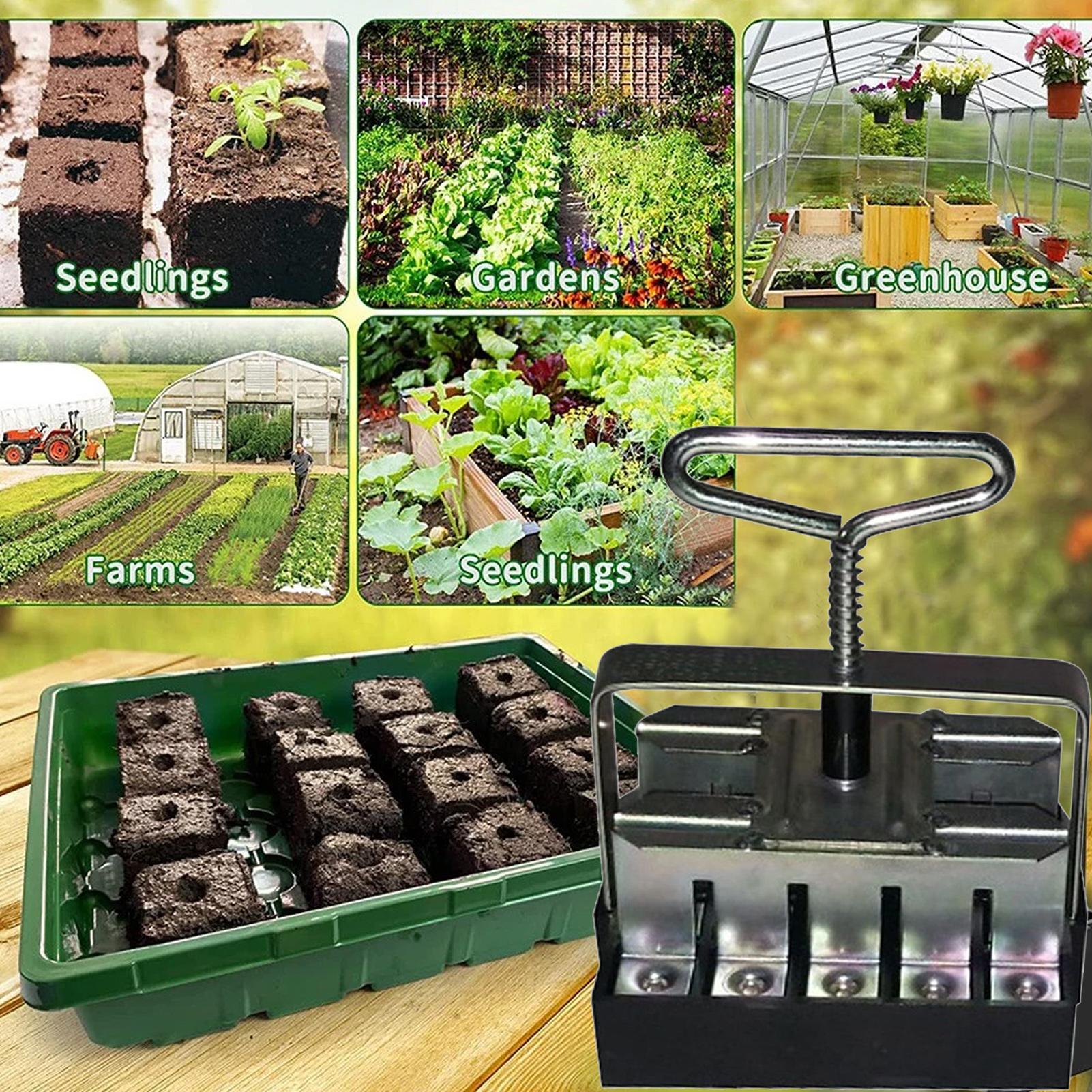 เครื่องมือบล็อกดินแบบ 20 ช่อง  - Urban Farming Garden บทวิจารณ์และราคา